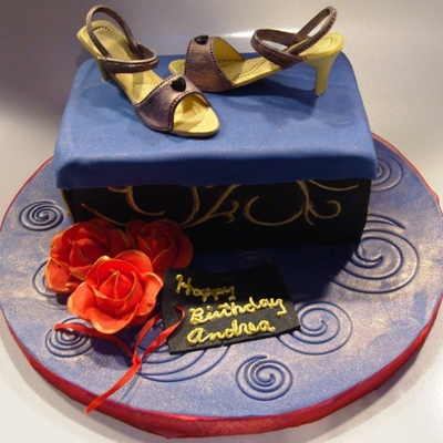 Shoe Box Birthday Cake