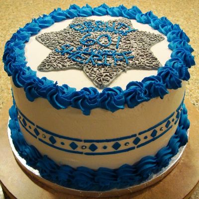 Deputy Sheriff Badge Retirement Cake