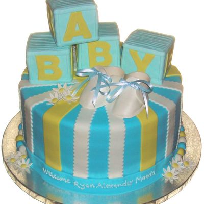 Baby Boy Shower Cake