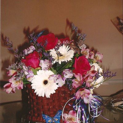 Marion's Blooming Basket Of Fresh Flowers Birthday Cake Second Try Upload