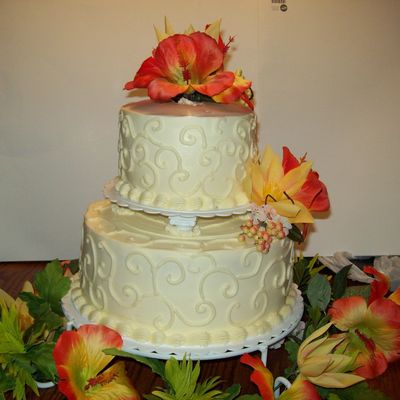 Tropical Wedding Cake