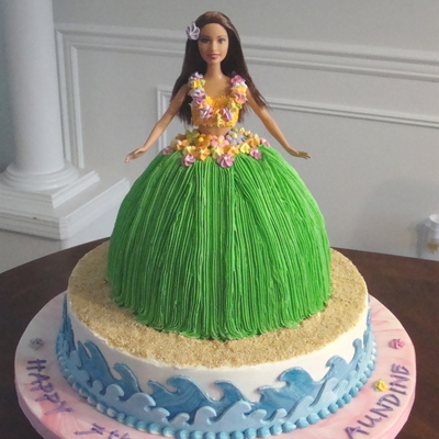 Aundine's Hula Barbie