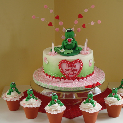 Olivia's 4Th Birthday Frog Cake