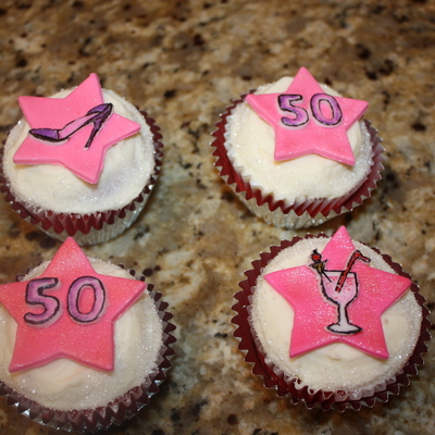 50Th Bday Diva Cupcakes