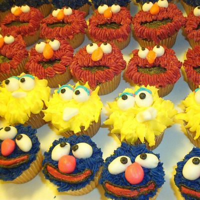 More Sesame Street Cupcakes