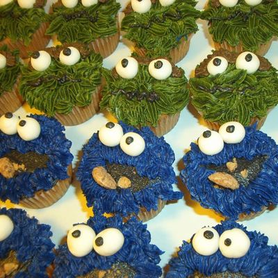 More Sesame Street Cupcakes