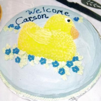 Duck Baby Shower Cake