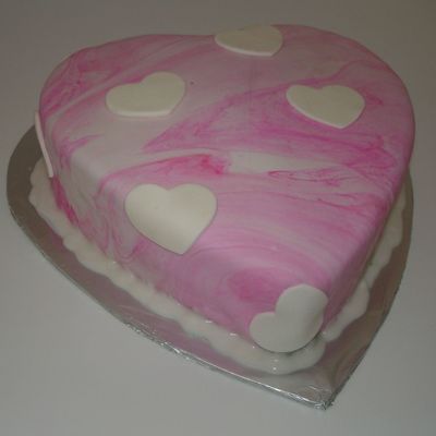 Fondant Heart Cake