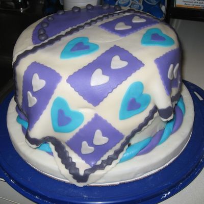 Quilt Fondant Cake