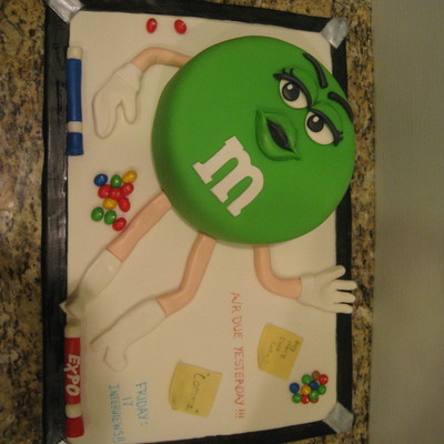 Office Birthday M&m Cake