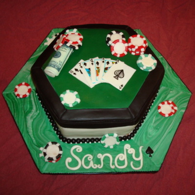 Poker Cake