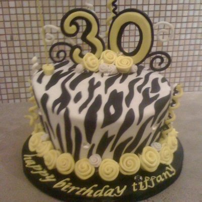 Zebra Print Birthday