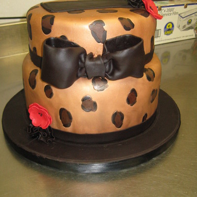 Cheetah Print Shoe Cake...minus The Shoe