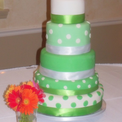 Green Wedding Cake