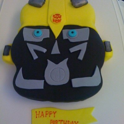 Bumblebee Transformer Cake