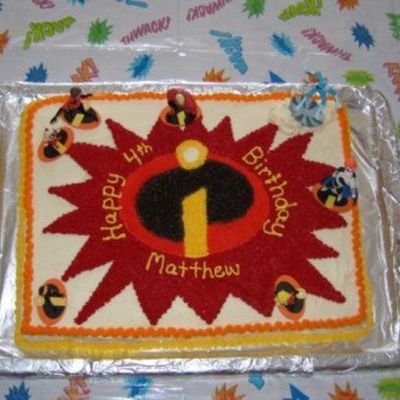 Disney The Incredibles Birthday Cake