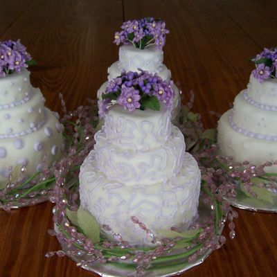 Purple Mini Cakes