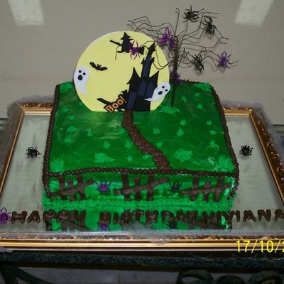 Spooky Birthday Cake