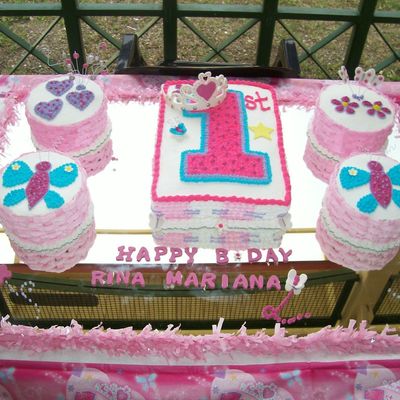 1St B-Day Garden Princess Cake