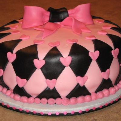Pink Black Bridal Shower
