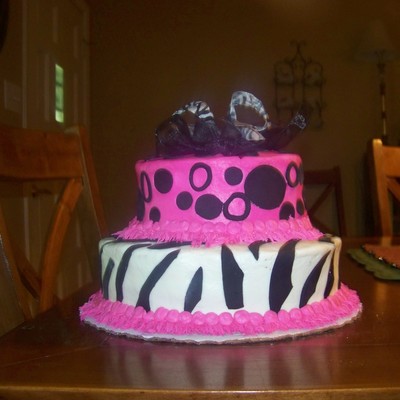 Birthday Cake Zebra Print