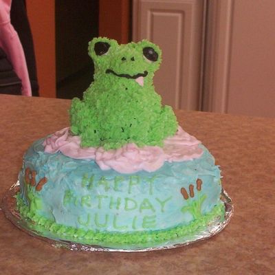 Frog Birthday Cake