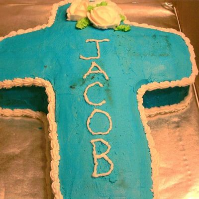 Baptism Cross Cake