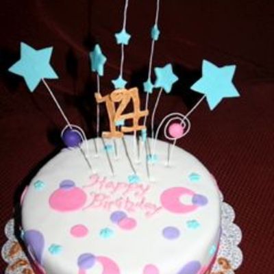 My First Fondant Covered Cake:o)