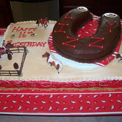 Western Theme Birthday Cake
