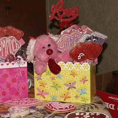Valentines Cookie Baskets