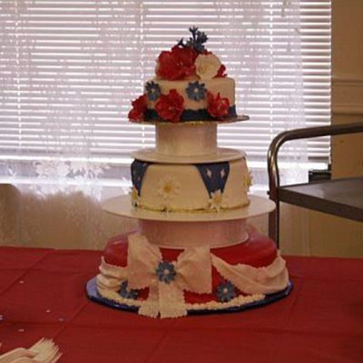 Red/white/blue B-Day Cake