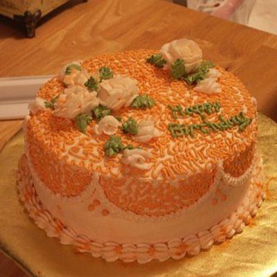 Orange B-Day Cake.