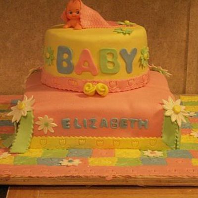 Girl Baby Shower Cake
