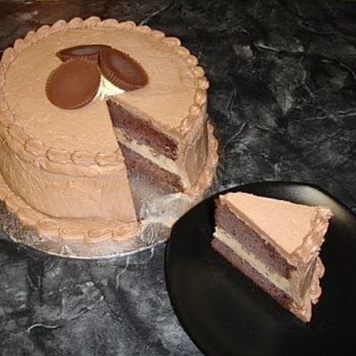 Peanut Butter Cup Ice Cream Cake!