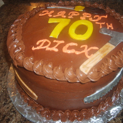 Gentleman 70Th Birthday Cake