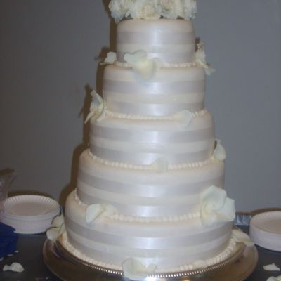 Large Stacked Wedding Cake