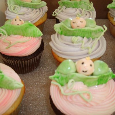 Peas In Apod Cup Cakes