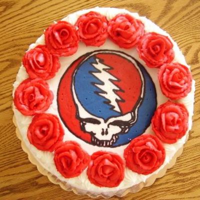 Grateful Dead Grooms Cake