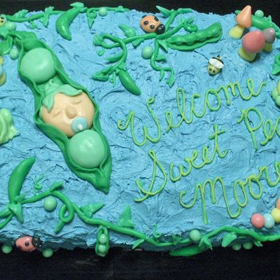 Sweet Pea Baby Cake
