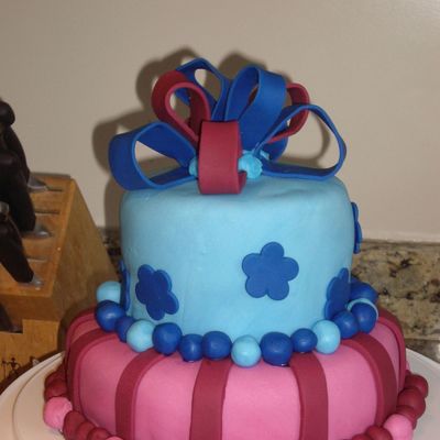 Blue And Red Cake
