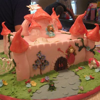 Pink Fairy Castle Cake