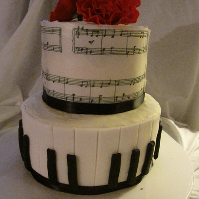Piano Birthday Cake