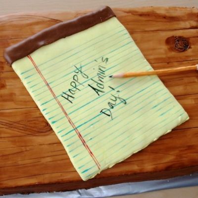 Desk Cake For Admin's Day