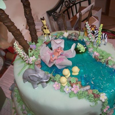 Close Up Of Baby Shower Cake!
