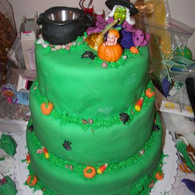 Halloween Baby Shower Cake