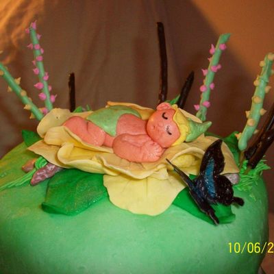 Detail Of Sleeping Baby Cake