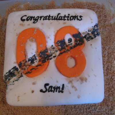 Dirt Bike Graduation Cake