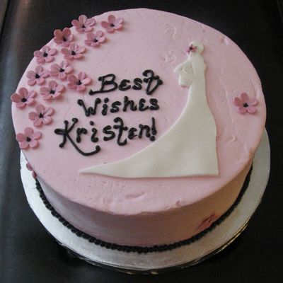 Bridal Shower Silhouette Cake