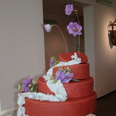 Faux Wedding Cake At Art Museum