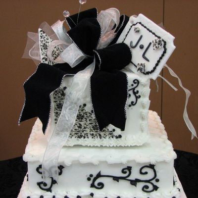 Black Scroll Wedding